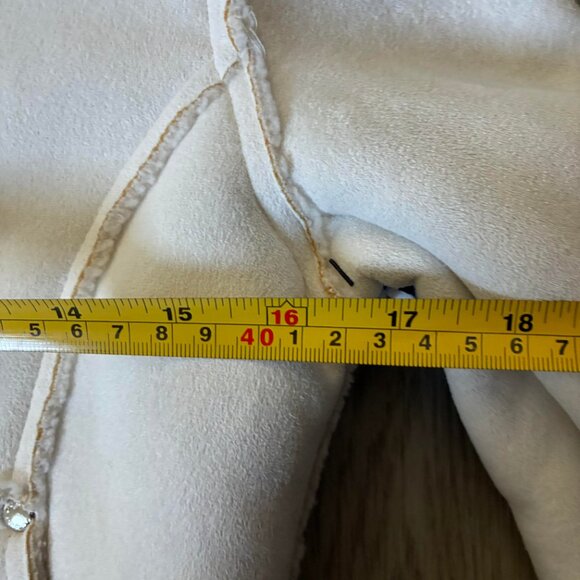 VTG Bebe Women's Suede Winter Jacket w/Sherpa Lining - Picture 14 of 16